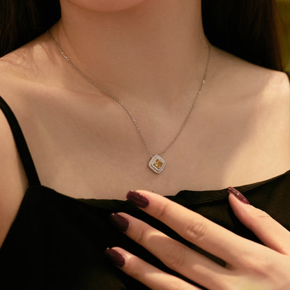 [Kincade Jewelrys]Sparkling Asscher Cut Necklace