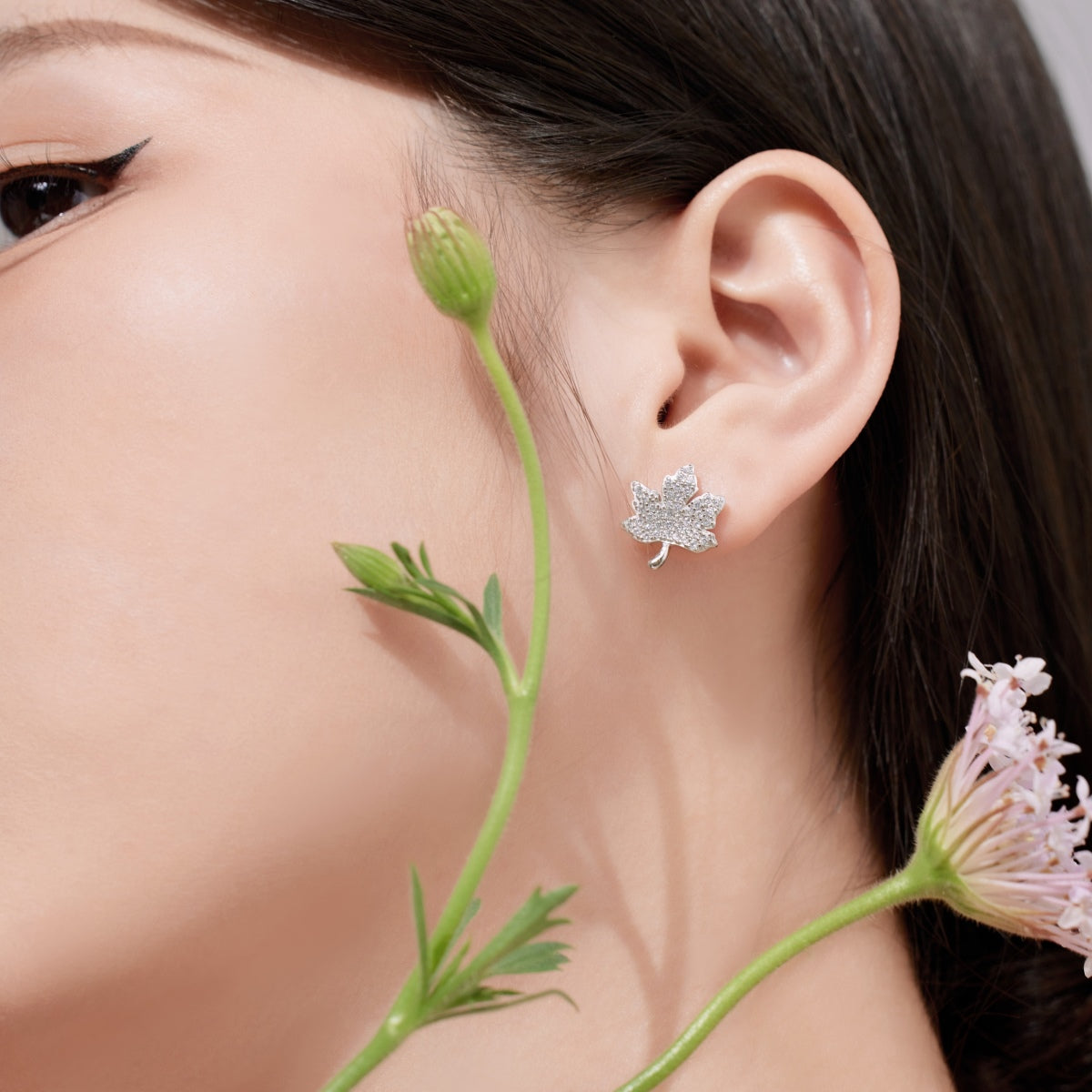 [Kincade Jewelrys]Exquisite Maple Leaf Design Earrings