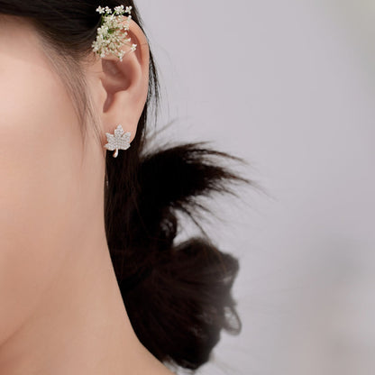 [Kincade Jewelrys]Exquisite Maple Leaf Design Earrings