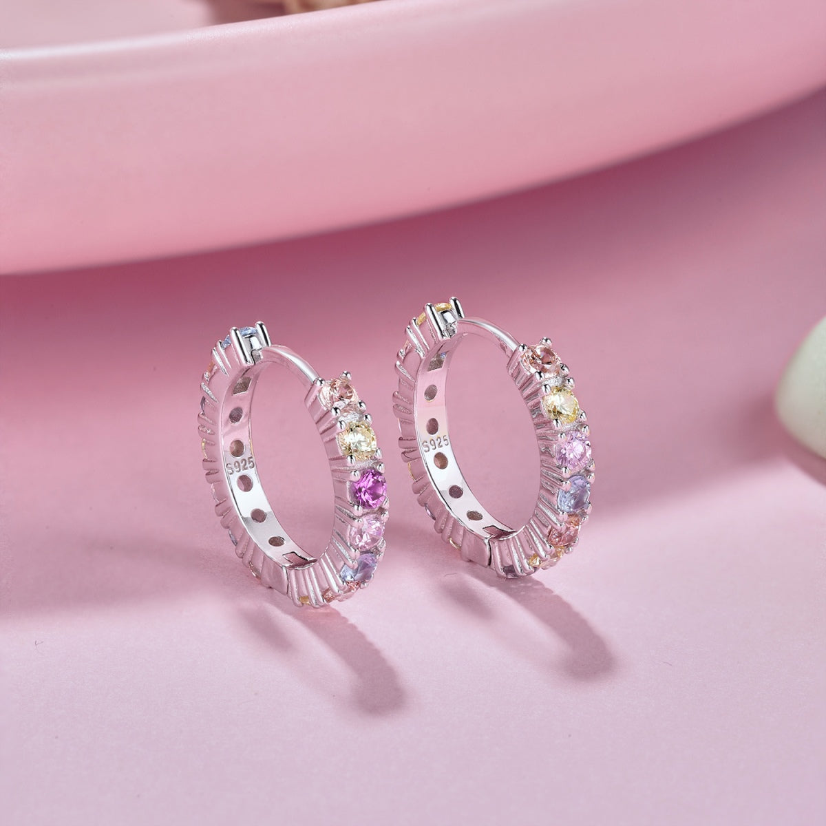 [Kincade Jewelrys]Radiant Colorful Round Cut Earrings