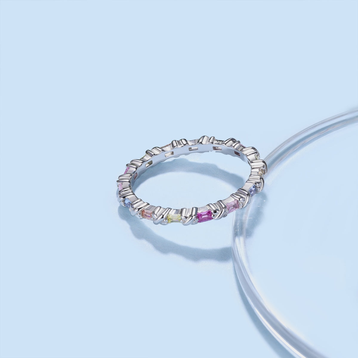 [Kincade Jewelrys]Charming Colorful Round Cut Daily Ring