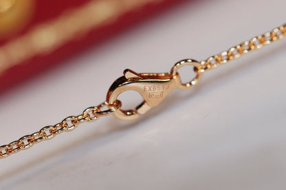 [Kincade Jewelrys]LOVE NECKLACE PINK GOLD AND SILVER
