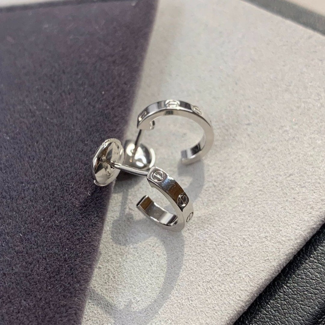[Kincade Jewelrys] PENDIENTES DE AMOR 2.65MM PLATA 