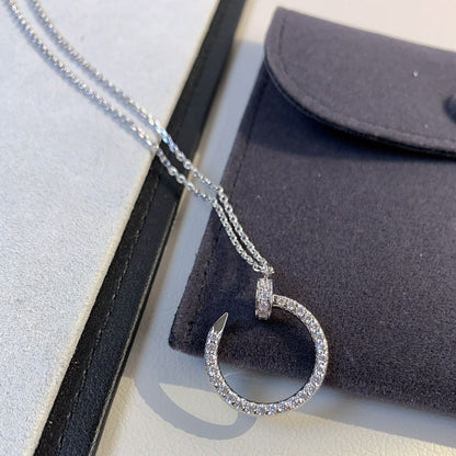 [Kincade Jewelrys]COLLAR JUSTE PLATA DIAMANTES 
