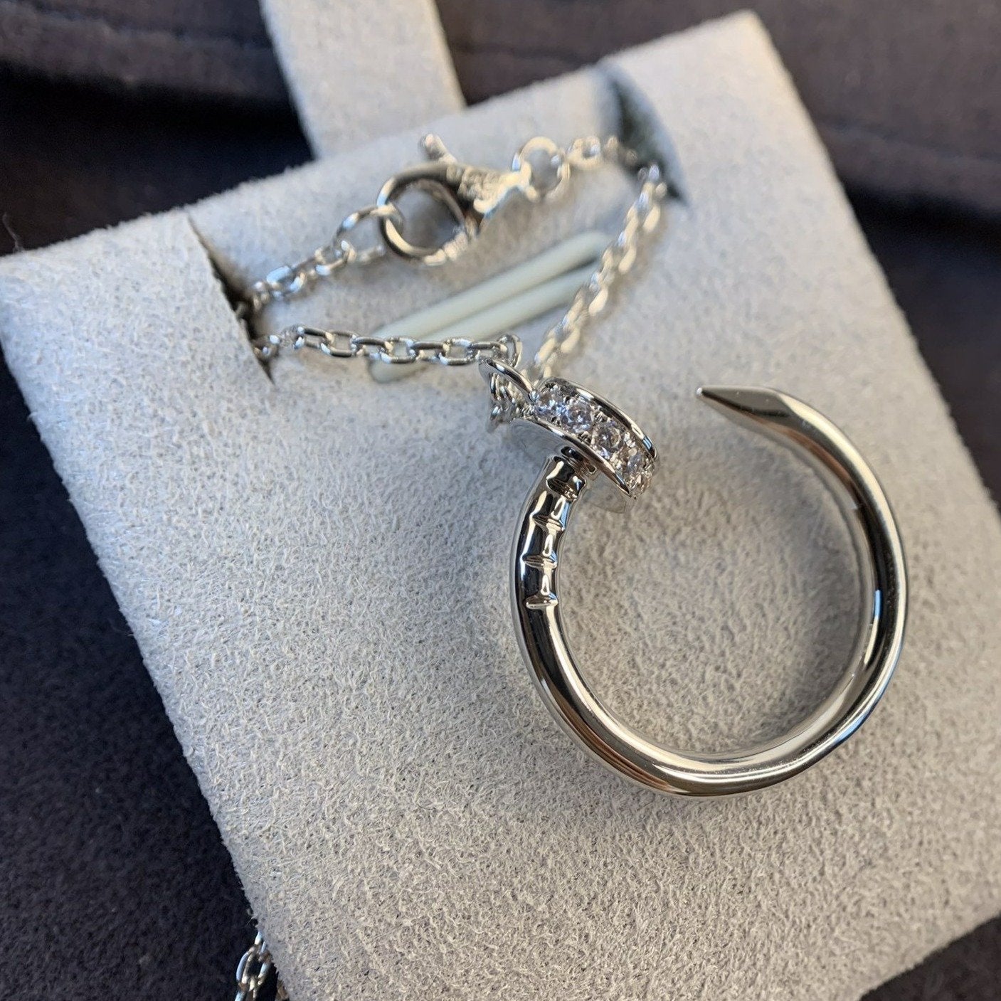 [Kincade Jewelrys]COLLAR JUSTE PLATA DIAMANTES 