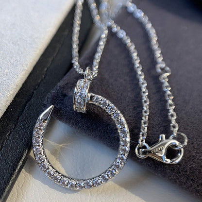 [Kincade Jewelrys]COLLAR JUSTE PLATA DIAMANTES 