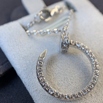 [Kincade Jewelrys]COLLAR JUSTE PLATA DIAMANTES 