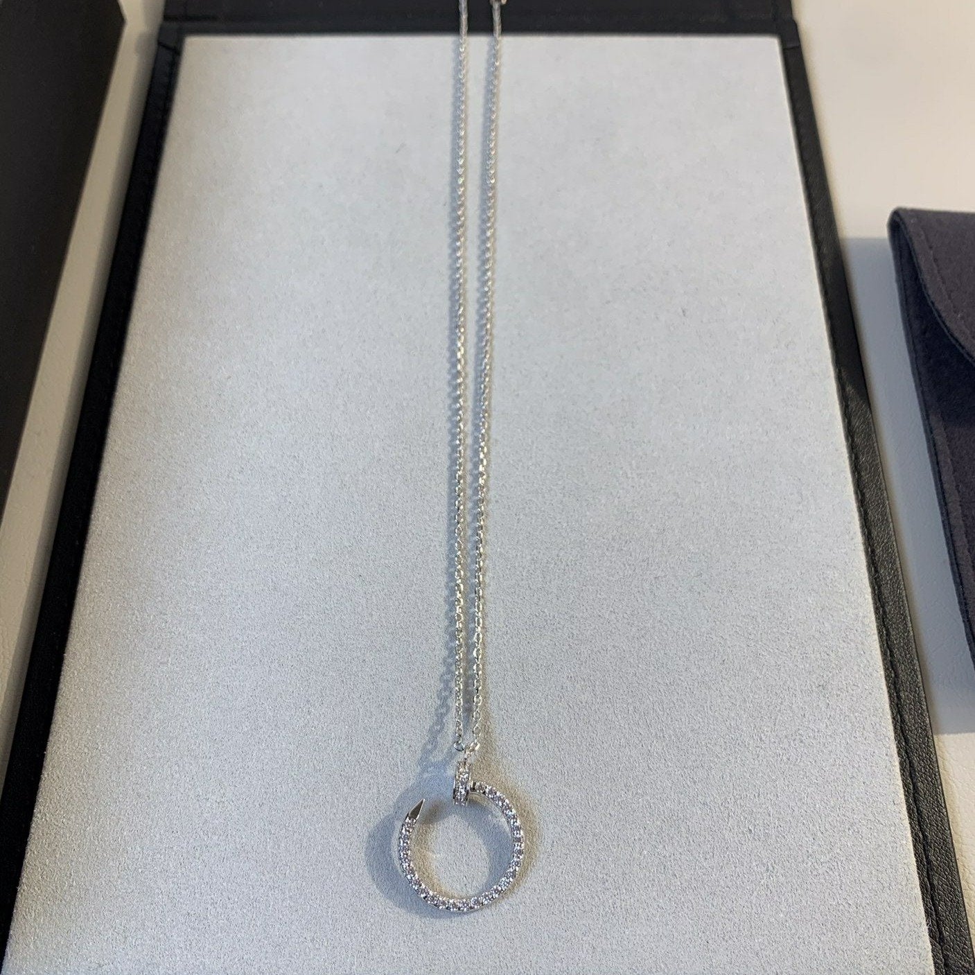 [Kincade Jewelrys]COLLAR JUSTE PLATA DIAMANTES 
