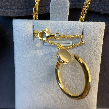 [Kincade Jewelrys]JUSTE NECKLACE GOLD DIAMONDS