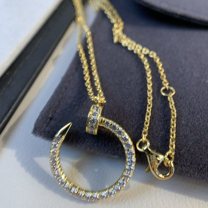 [Kincade Jewelrys]JUSTE NECKLACE GOLD DIAMONDS