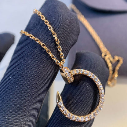 [Kincade Jewelrys] COLLAR JUSTE ORO ROSA DIAMANTES 