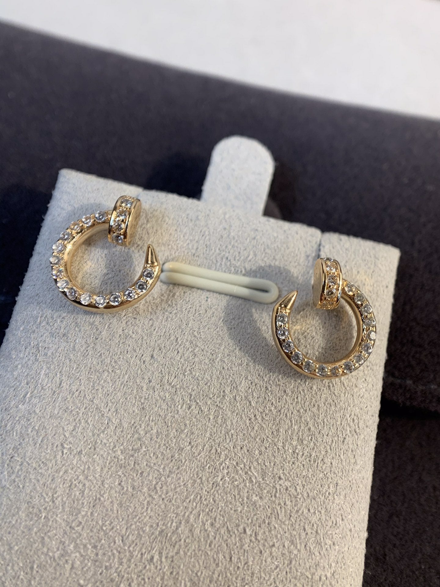 [Kincade Jewelrys]JUSTE EARRINGS GOLD DIAMONDS