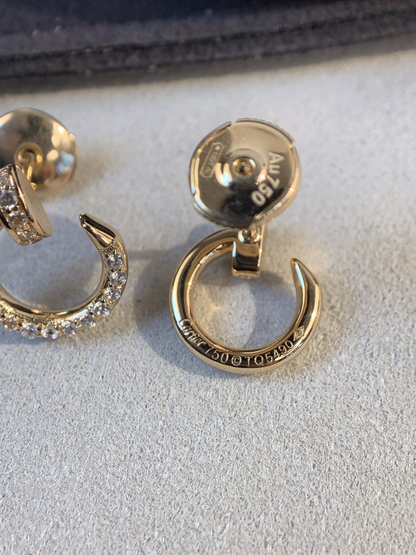 [Kincade Jewelrys]JUSTE EARRINGS GOLD DIAMONDS