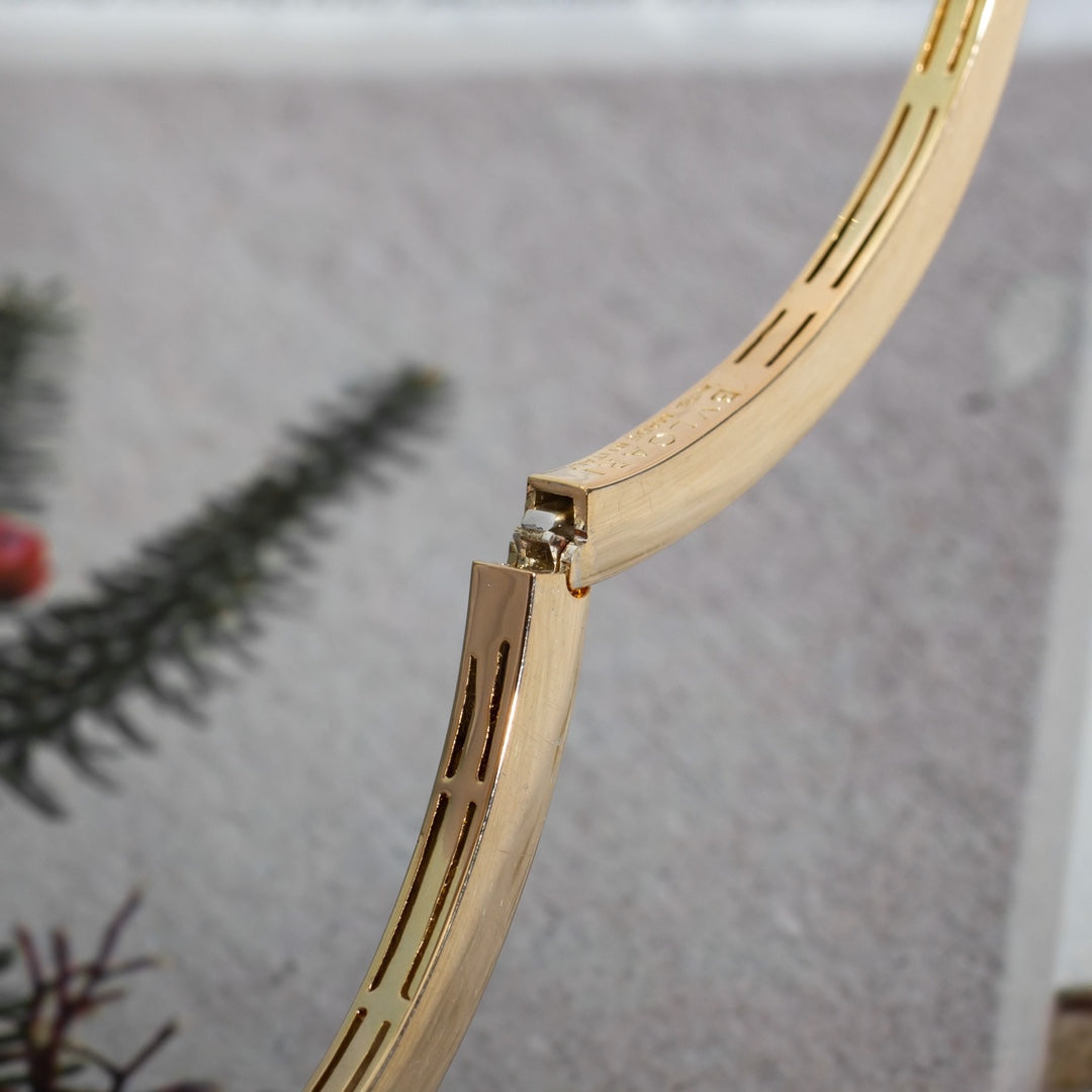 [Kincade Jewelrys]SERPENTI BRACELET PINK GOLD DIAMOND DOUBLE SNAKE