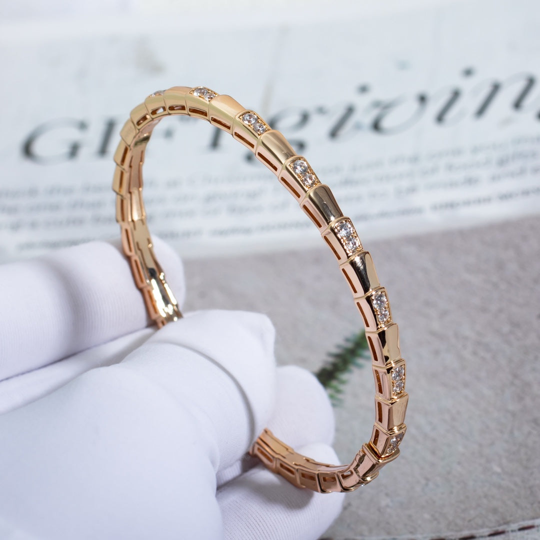[Kincade Jewelrys]SERPENTI SMALL BRACELET PINK GOLD DIAMOND