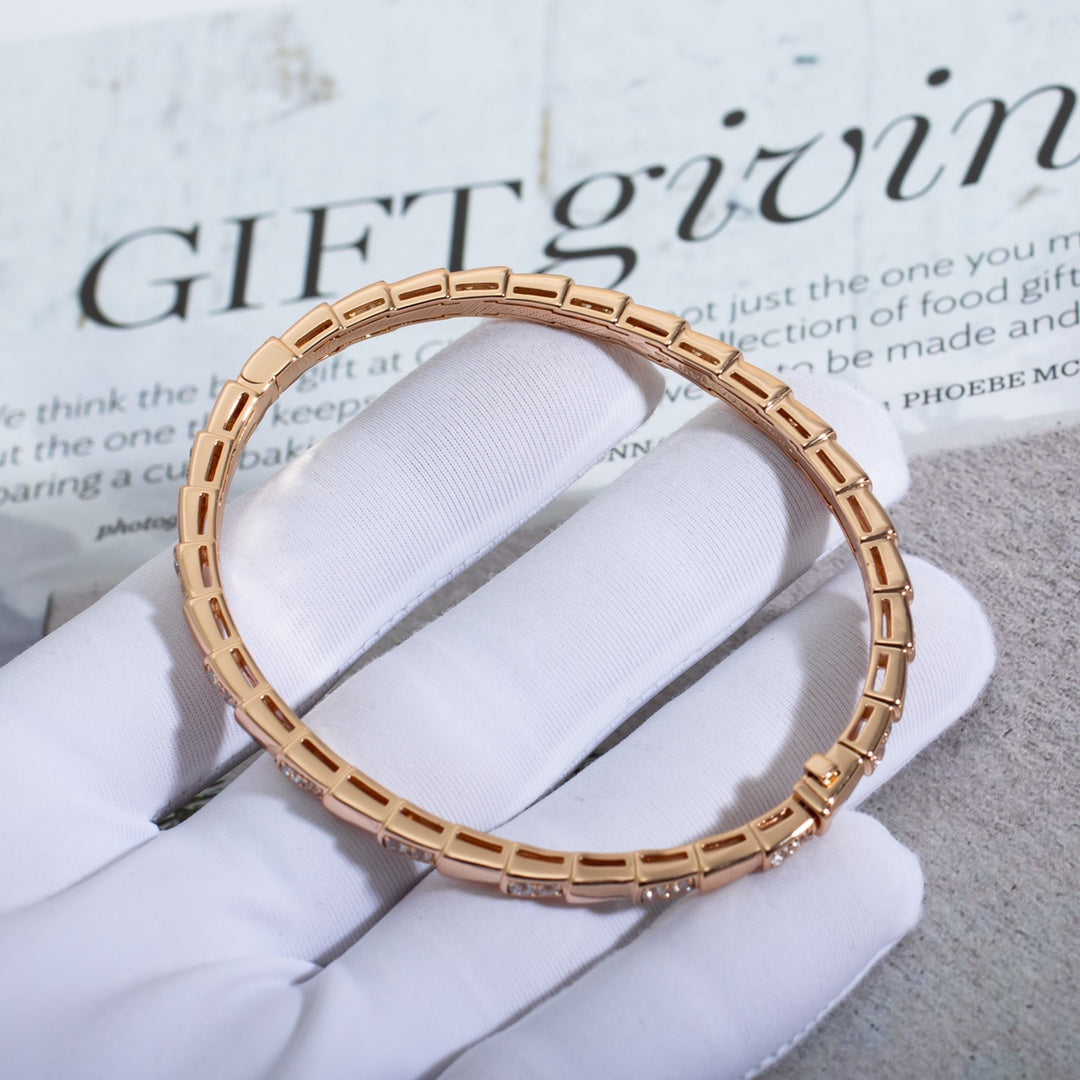 [Kincade Jewelrys]SERPENTI BRACELET PINK GOLD DIAMOND