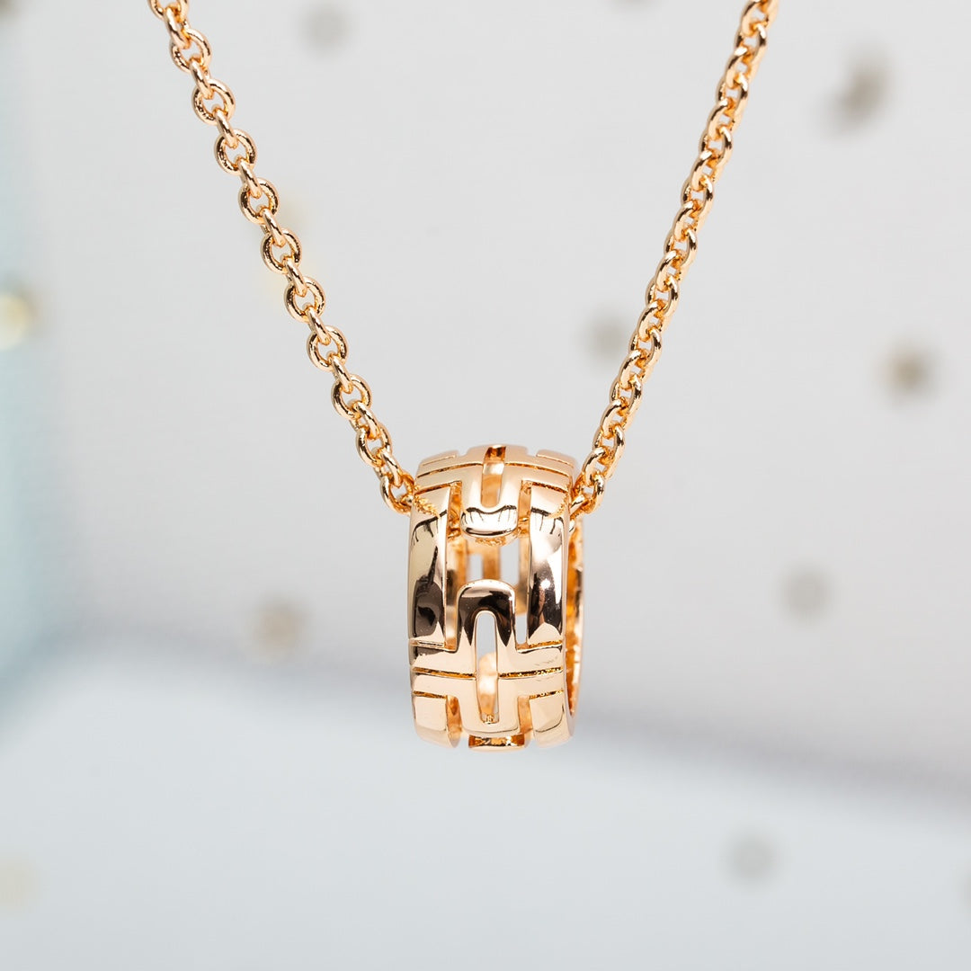 [Kincade Jewelrys]COLLAR PARENTESI ORO ROSA