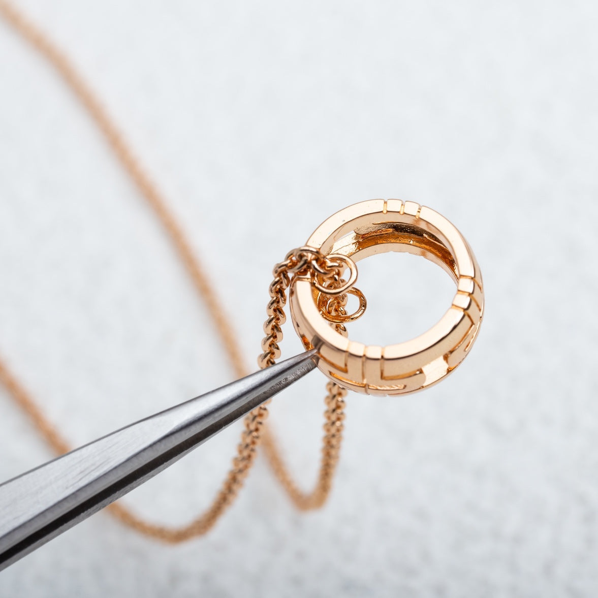 [Kincade Jewelrys]COLLAR PARENTESI ORO ROSA