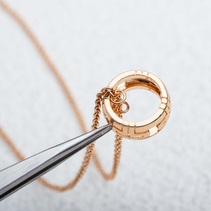 [Kincade Jewelrys]COLLAR PARENTESI ORO ROSA