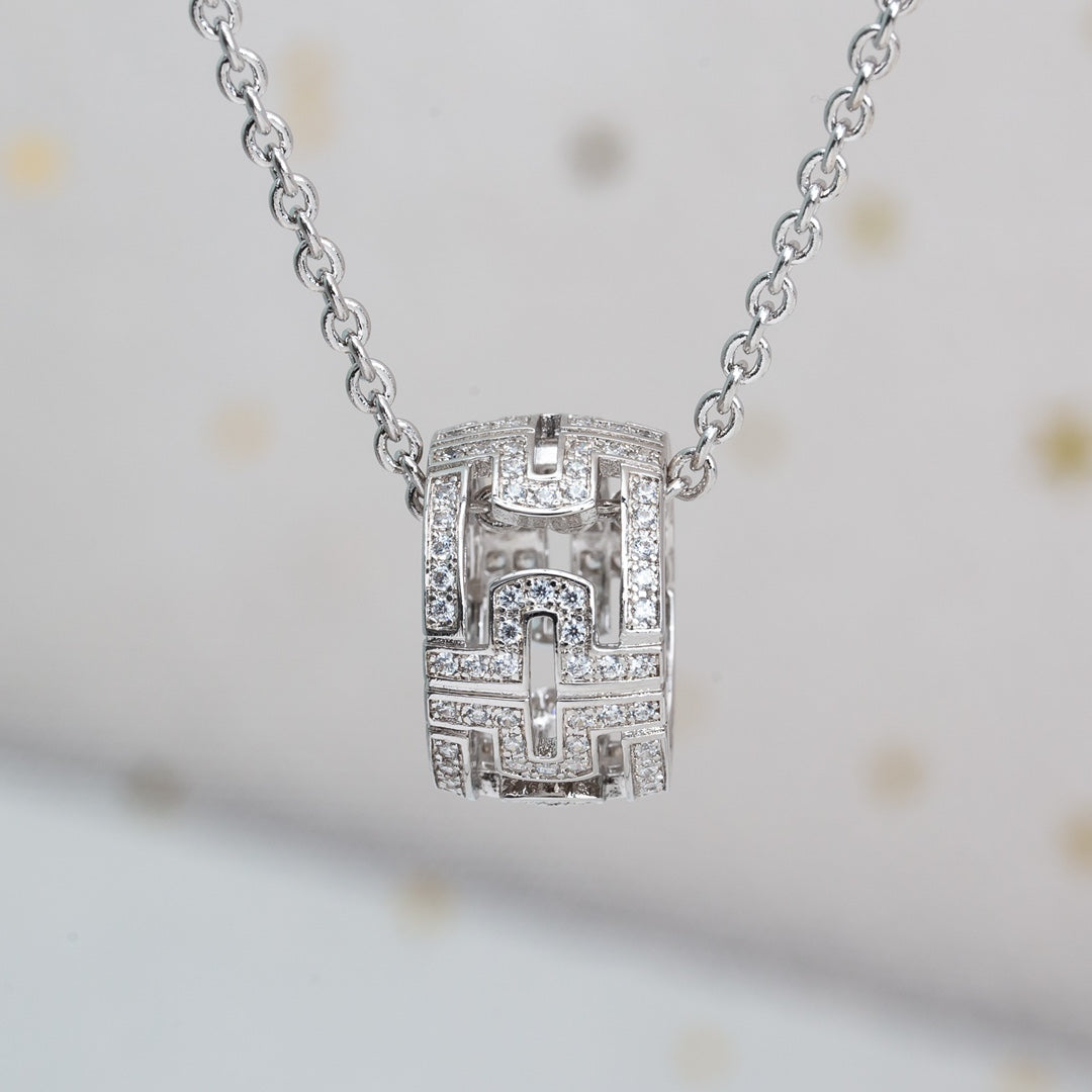 [Kincade Jewelrys]COLLAR PARENTESI PLATA DIAMANTE