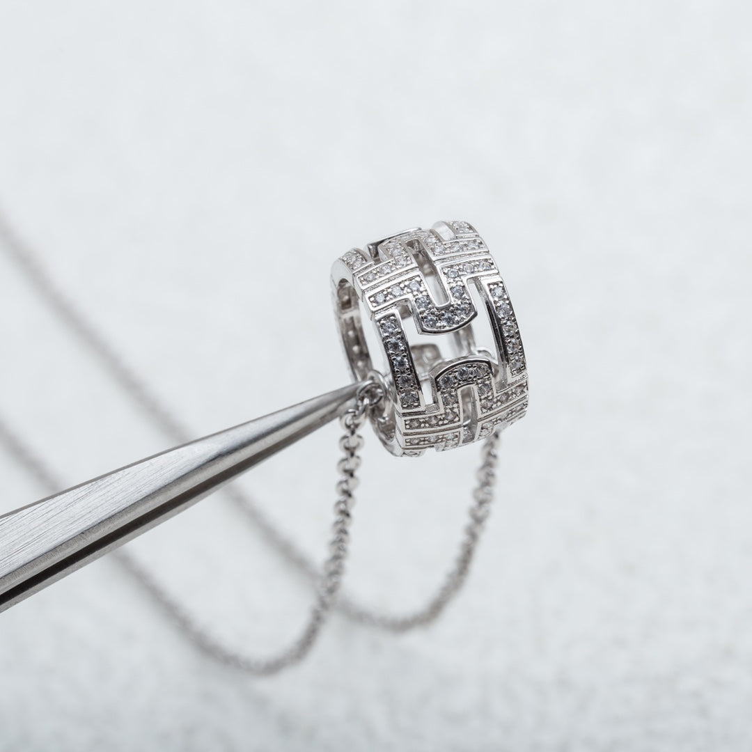 [Kincade Jewelrys]COLLAR PARENTESI PLATA DIAMANTE