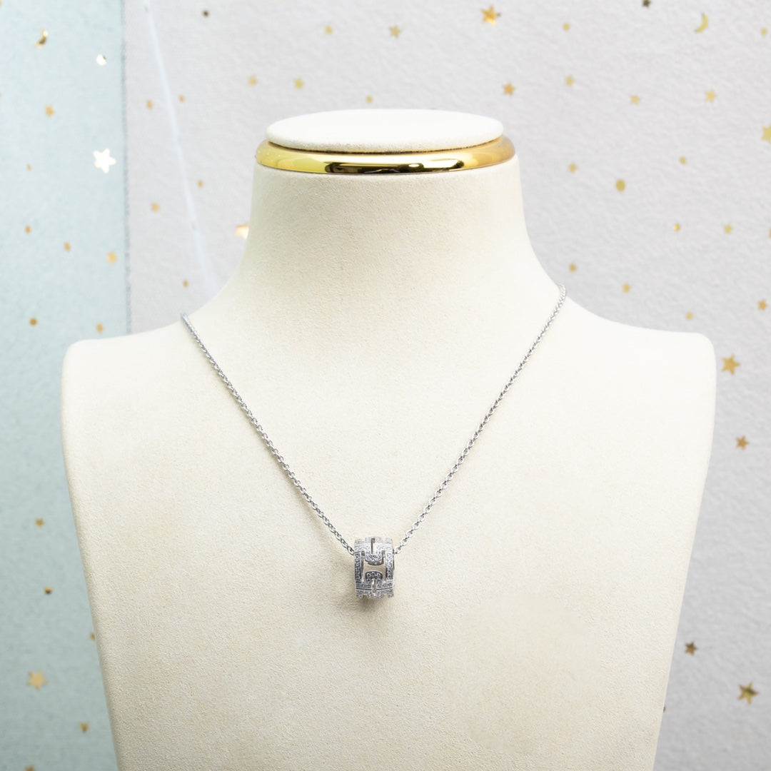 [Kincade Jewelrys]COLLAR PARENTESI PLATA DIAMANTE