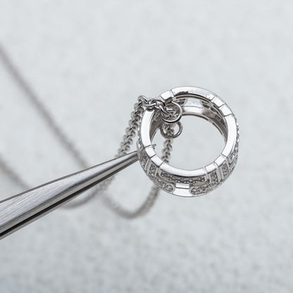 [Kincade Jewelrys]COLLAR PARENTESI PLATA DIAMANTE