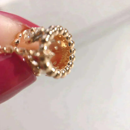[Joyas Kincade] COLLAR CON PEDANTE DE PERLEE ORO / ORO ROSA