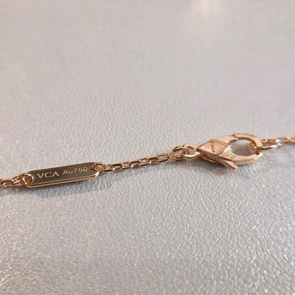 [Joyas Kincade] COLLAR CON PEDANTE DE PERLEE ORO / ORO ROSA