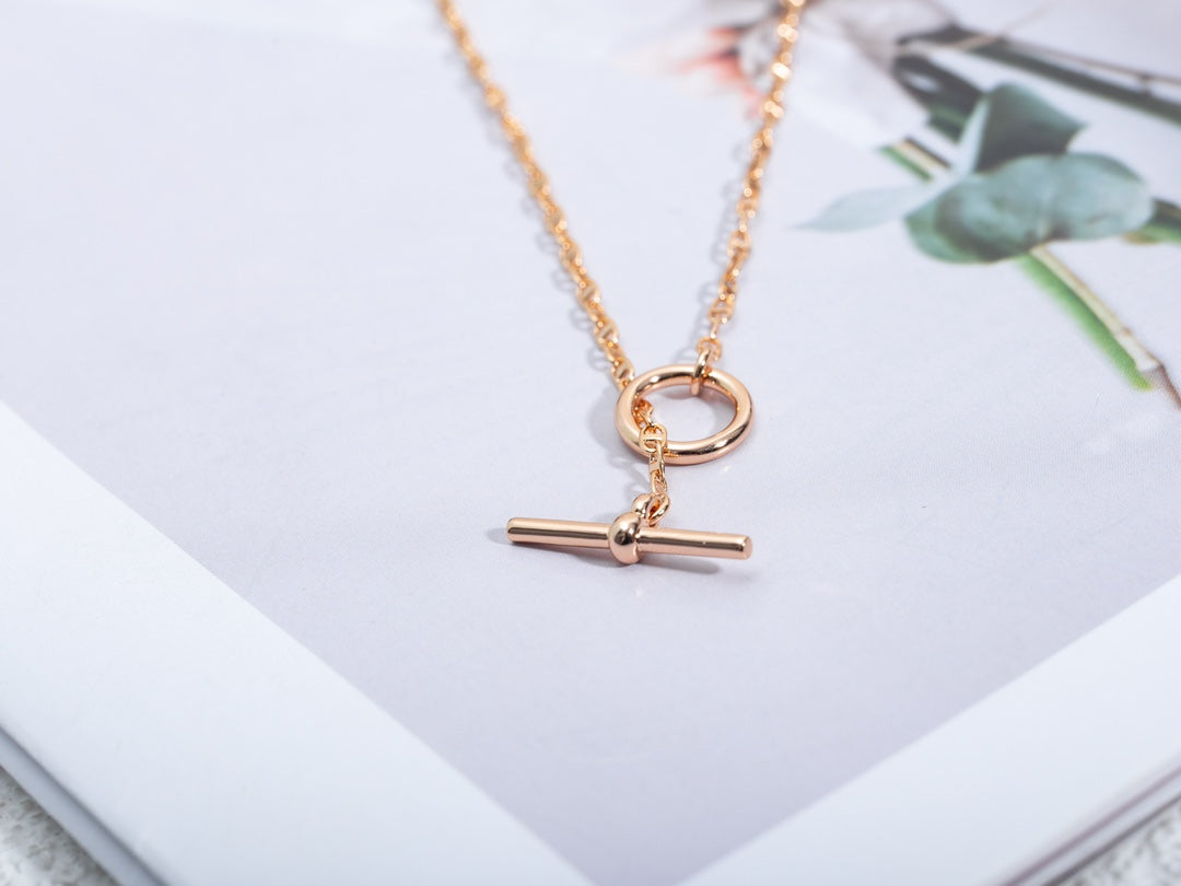 [Kincade Jewelrys]ECHAPPEE NECKLACE PINK GOLD