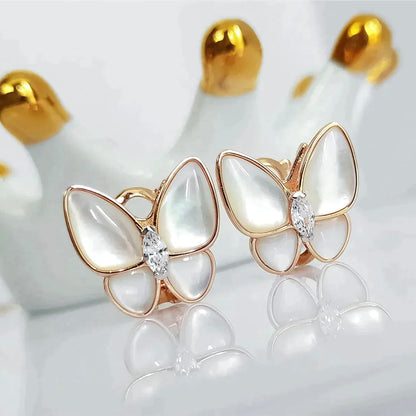 [Joyas Kincade] PENDIENTES DE MARIPOSA CON DIAMANTES
