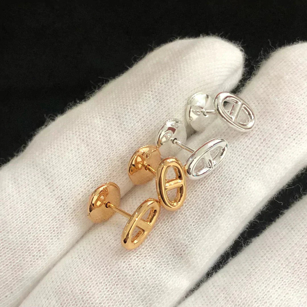 [Kincade Jewelrys]CHAINE SMALL EARRINGS GOLD AND SILVER