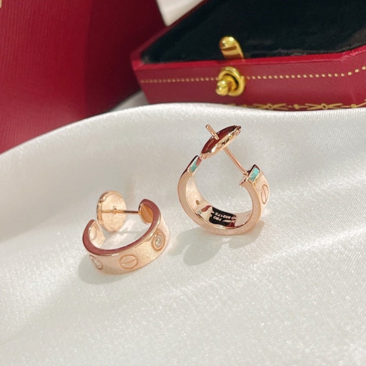 [Kincade Jewelrys]LOVE EARRINGS 5.7MM 2 DIAMONDS