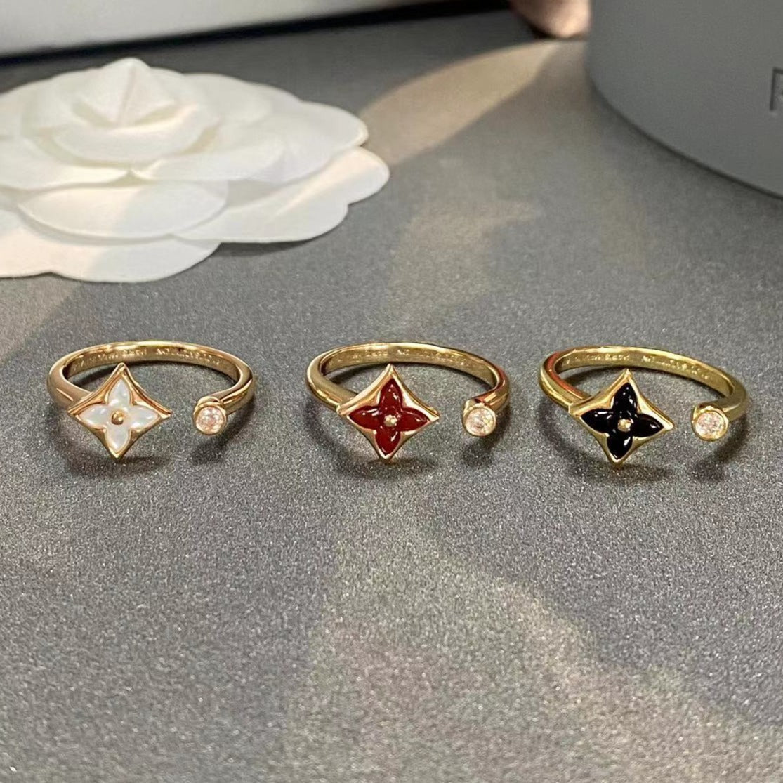 [Kincade Jewelrys]STAR 1 DIAMOND OPEN RING