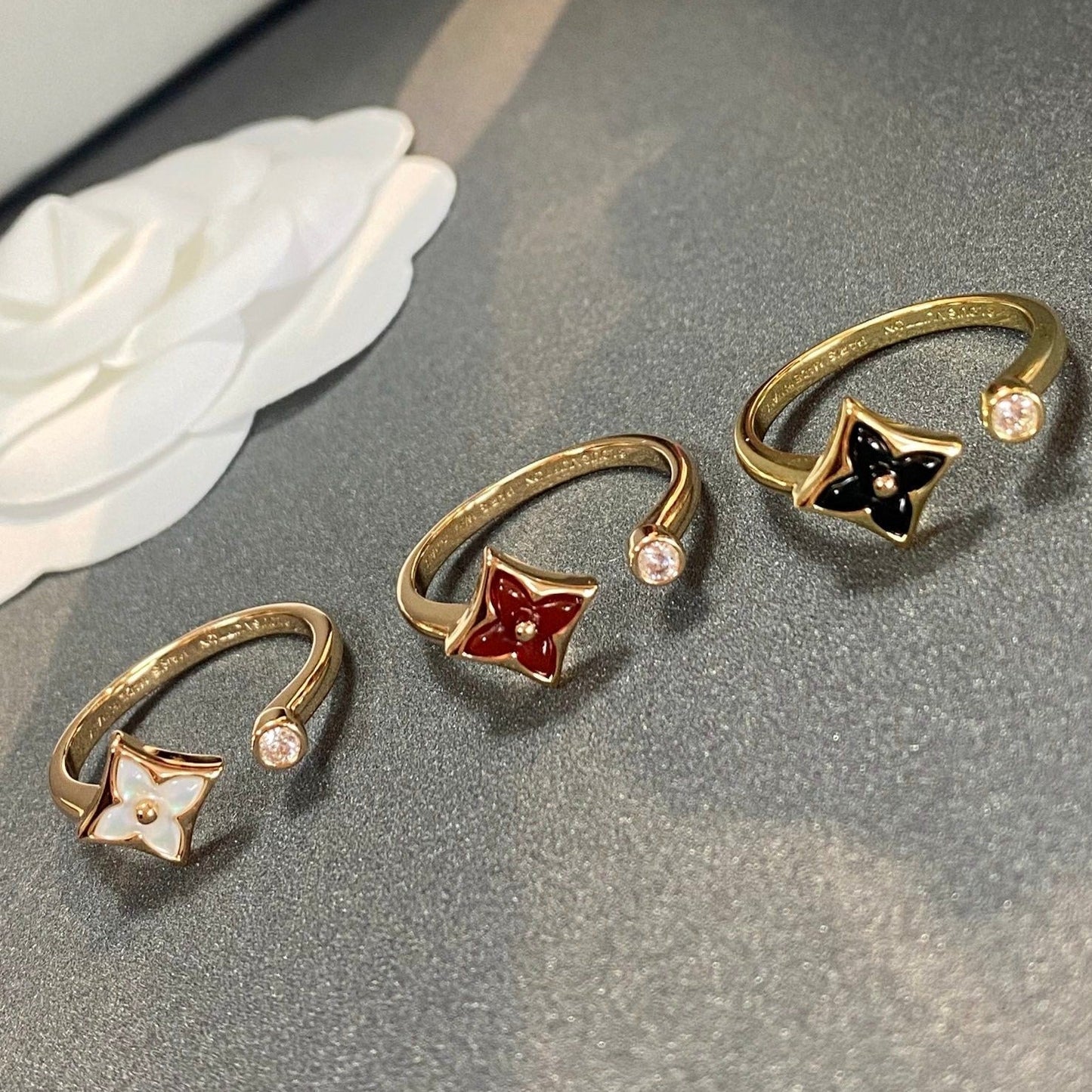 [Kincade Jewelrys]STAR 1 DIAMOND OPEN RING