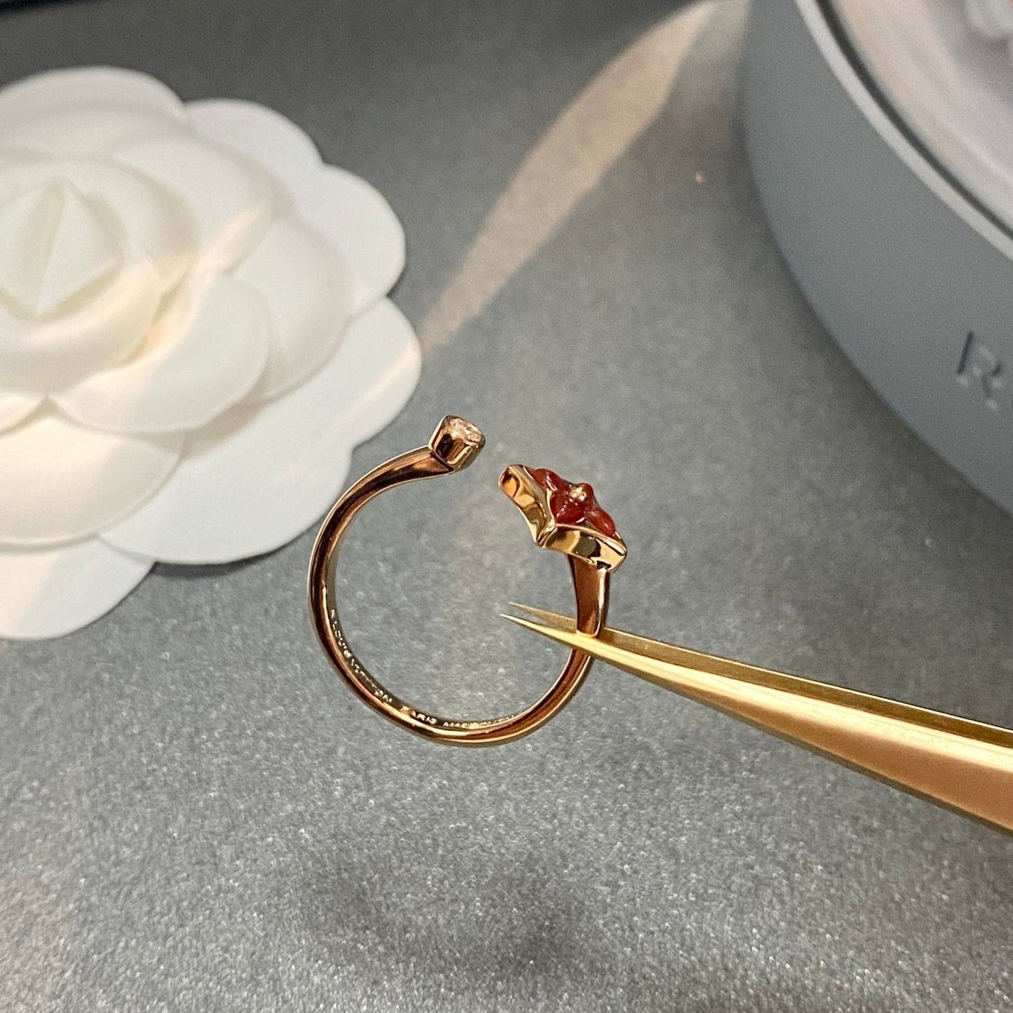 [Kincade Jewelrys]STAR 1 DIAMOND OPEN RING