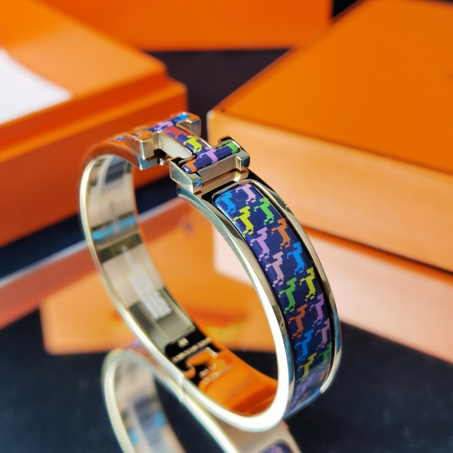 [Kincade Jewelrys]H HORSE BRACELET 12MM