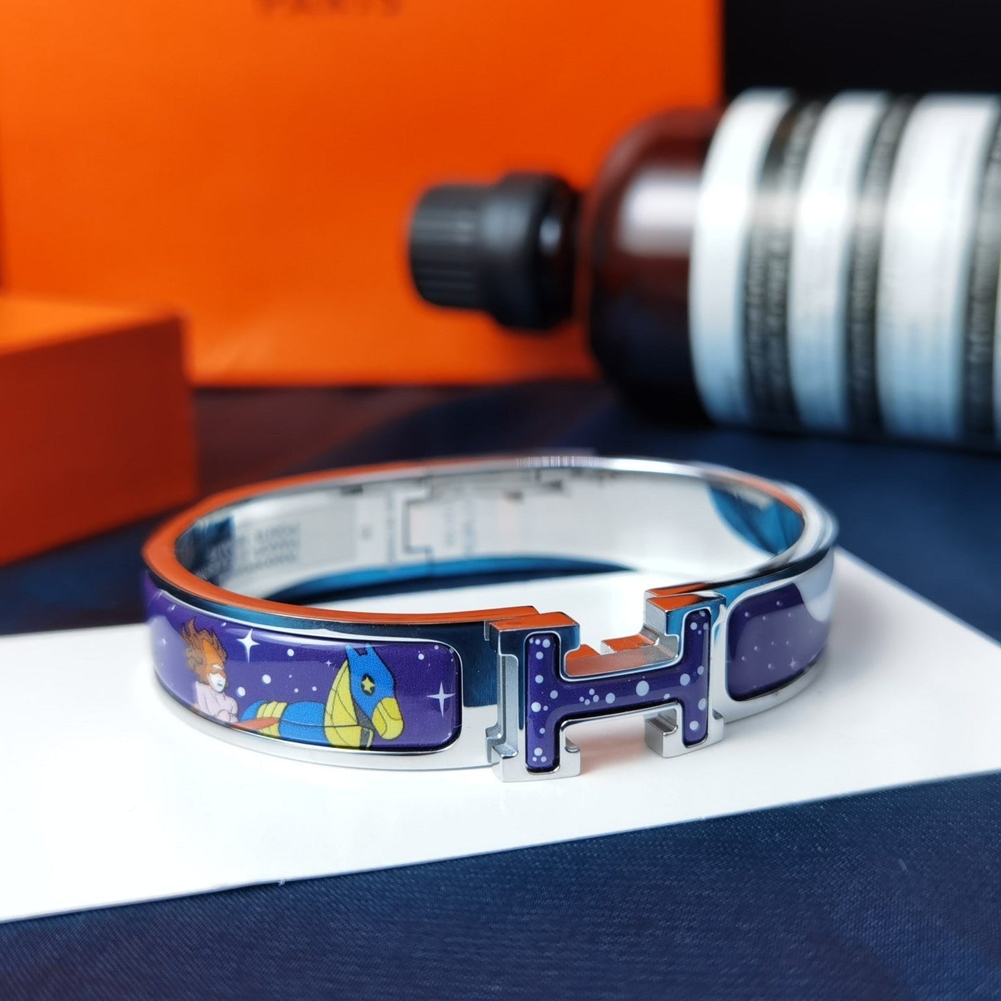 [Kincade Jewelrys]H STAR AND MOON BRACELET 12MM