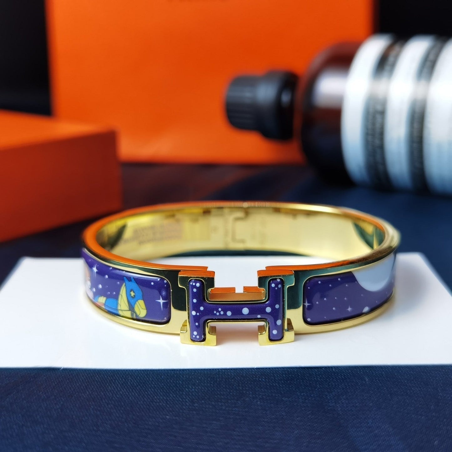 [Kincade Jewelrys]H STAR AND MOON BRACELET 12MM