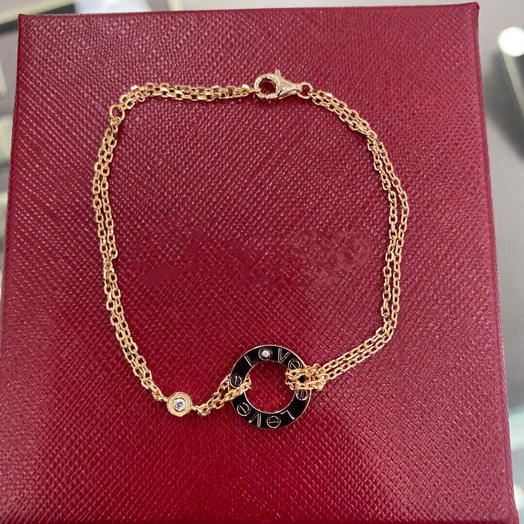 [Kincade Jewelrys] PULSERA DE AMOR CON 2 DIAMANTES
