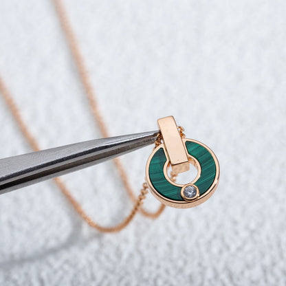 [Kincade Jewelrys] COLLAR GARI ORO ROSA MALAQUITA