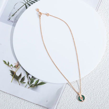 [Kincade Jewelrys] COLLAR GARI ORO ROSA MALAQUITA