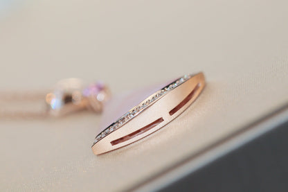 [Kincade Jewelrys] COLLAR DE ENSUEÑO CON DIAMANTE ROSA