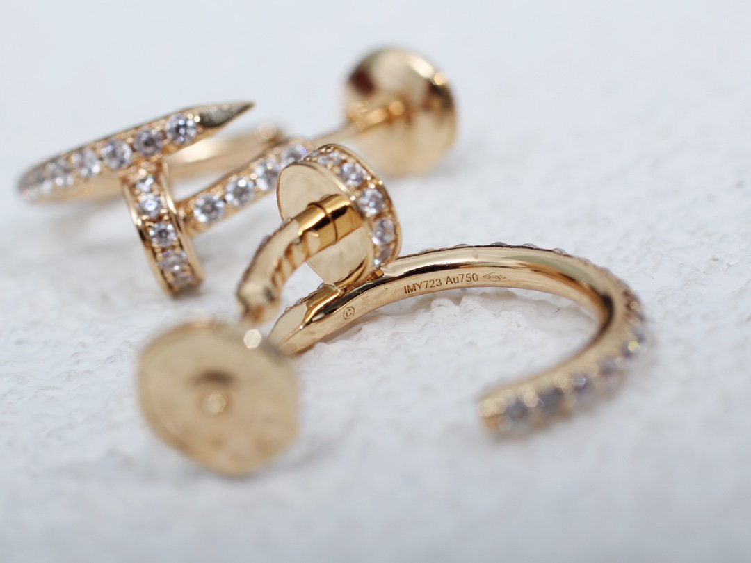 [Kincade Jewelrys]JUSTE EARRINGS 12.75MM PINK GOLD DIAMOND