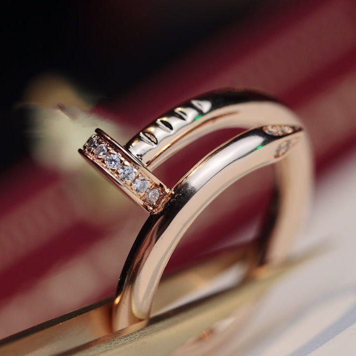 [Kincade Jewelrys]JUSTE RING 2.65MM PINK GOLD DIAMOND