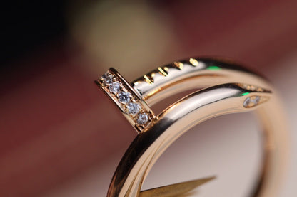 [Kincade Jewelrys]JUSTE RING 2.65MM PINK GOLD DIAMOND