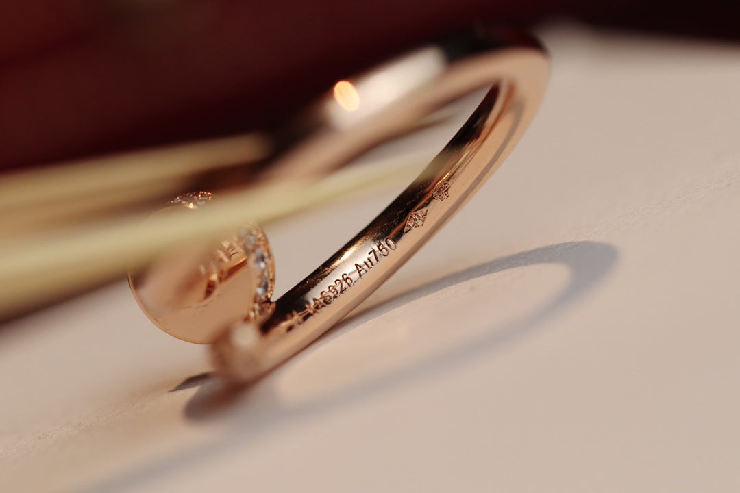 [Kincade Jewelrys]JUSTE RING 2.65MM PINK GOLD DIAMOND