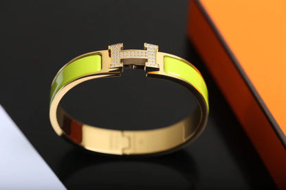 [Joyas Kincade]Pulsera H de oro y diamantes