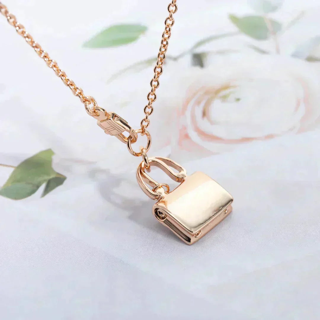 [Kincade Jewelrys]AMULETTE PEDANT ROSE GOLD NECKLACE