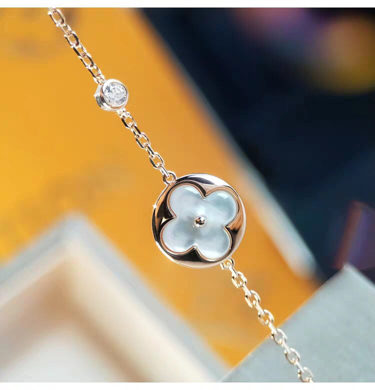 [Kincade Jewelrys]SUN MOP GOLD 1 DIAMOND NECKLACE